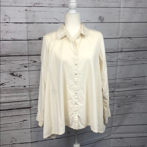 J. Jill Tops - 💼📁 J. Jill Off white corduroy tunic 💼📁